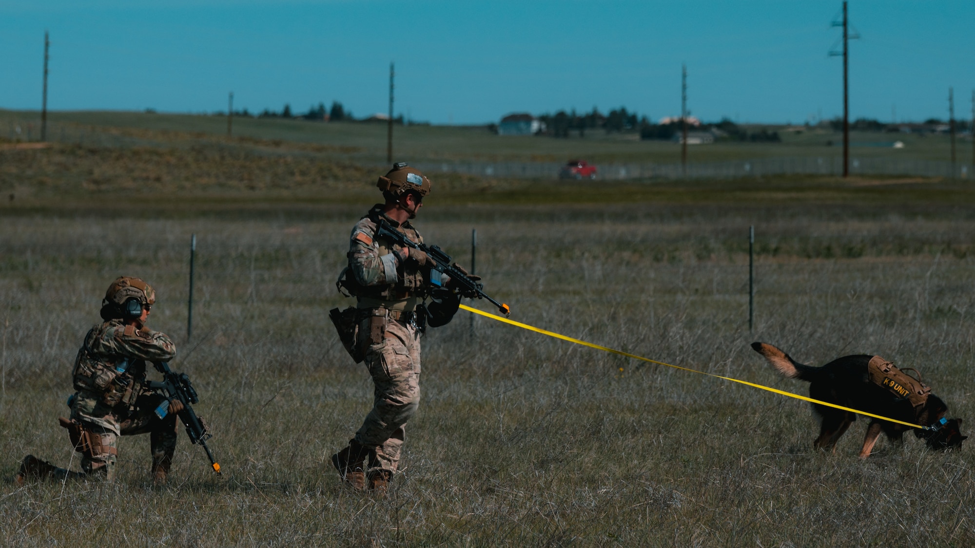 Security Forces airmen from F.E. Warren AFB and the 153rd Airlift Wing came together to go through a mock deployment exercise to test their knowledge and skills for real world events. (U.S. Air Force photo by Airman Nicholas Rowe)