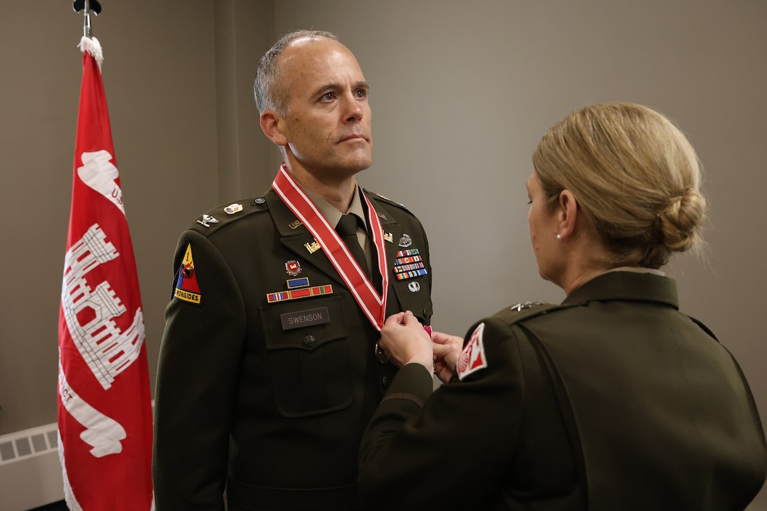 Military officer speaking