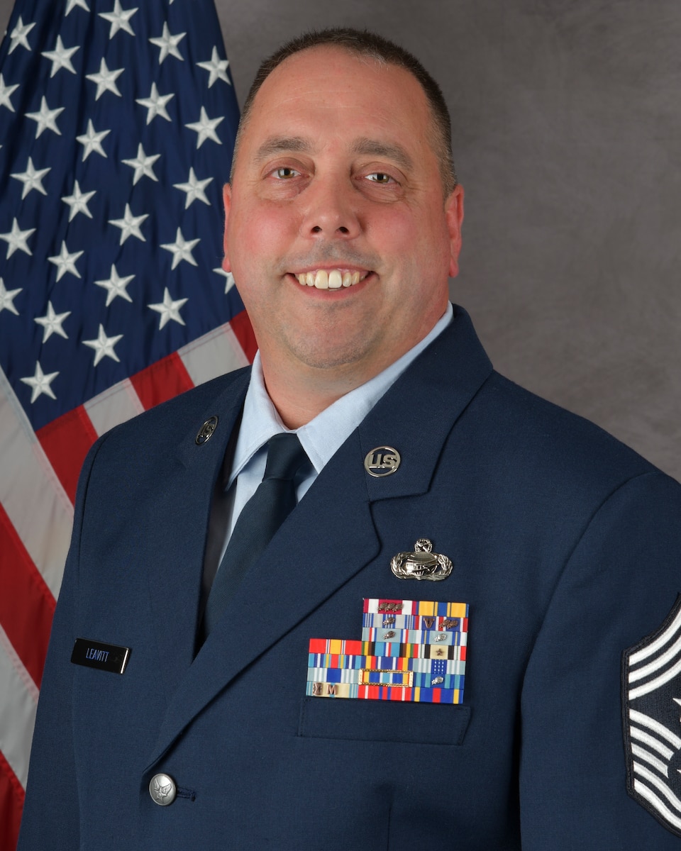 Chief Master Sgt. Anthony Leavitt biography photo