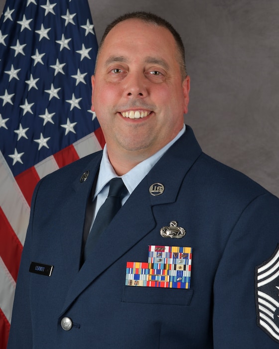Chief Master Sgt. Anthony Leavitt biography photo