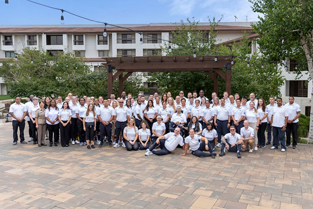Team Army athletes and staff pose for a team photo during the 2025 Department of Defense Warrior Games at Colorado Springs, Colorado, July 18, 2025.