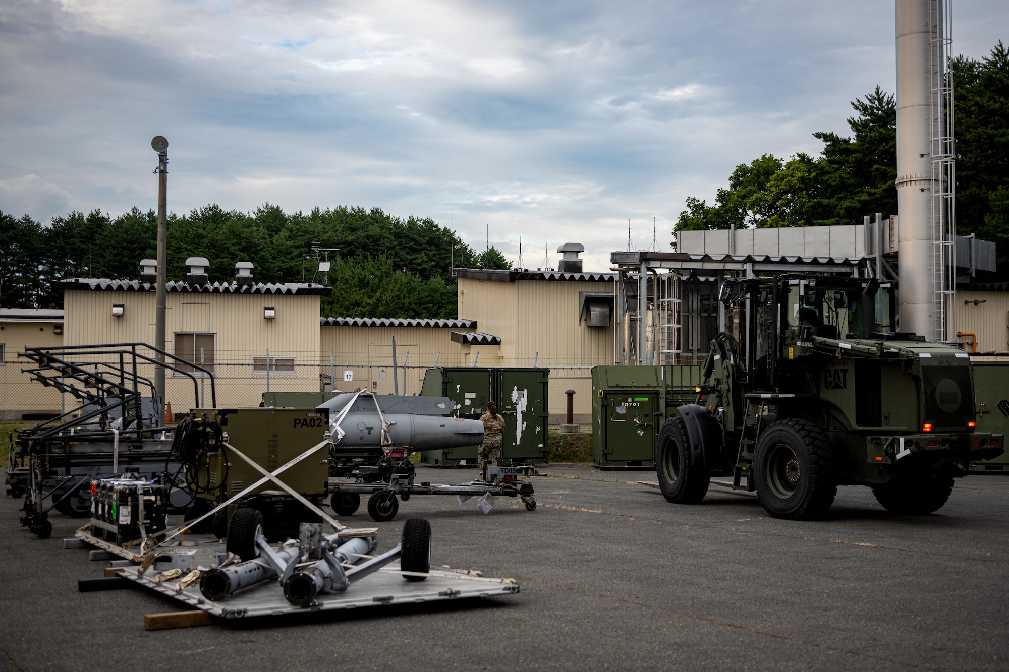 Cargo sits before being loaded for Agile Combat Employment operations during exercise Resolute Force Pacific (REFORPAC) 2025.