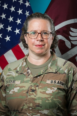 Command photo of Col. Elizabeth H. Duque, commander, U.S. Army Medical Department Activity - Fort Drum and Guthrie Army Medical Home.