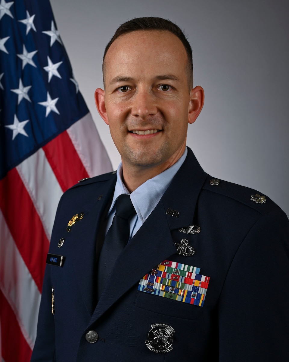 Lt. Col. Brandon J. Alford is the commander of the USAF Honor Guard.