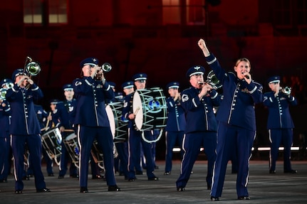 us air force band and honor guard perform in switzerland