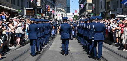 us air force band and honor guard perform in switzerland