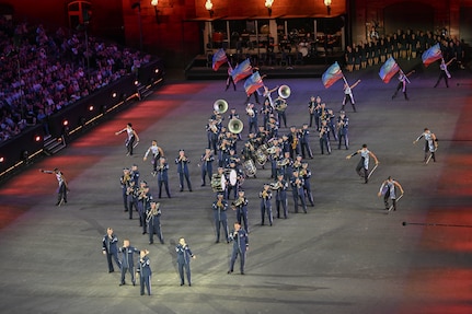 us air force band and honor guard perform in switzerland