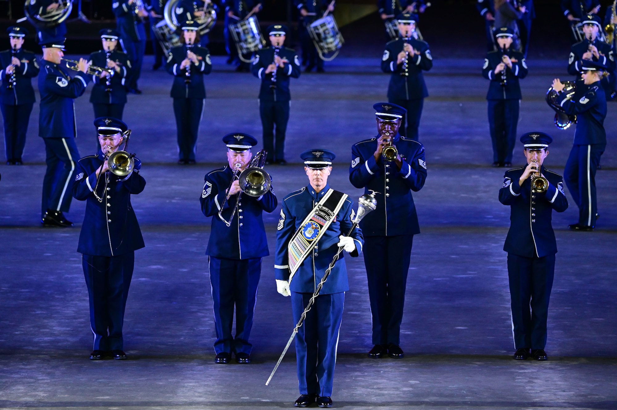 us air force band and honor guard perform in switzerland