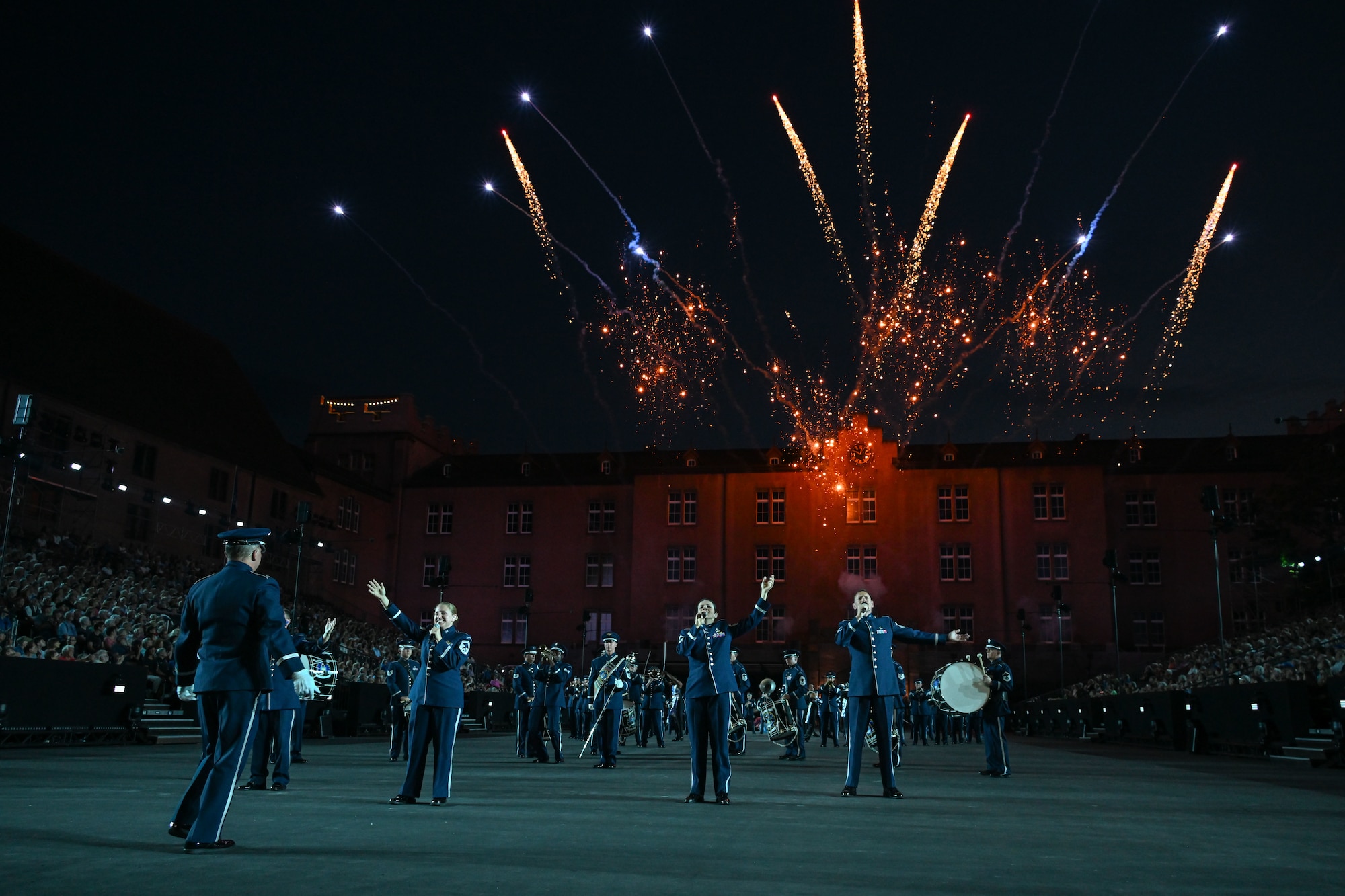 us air force band and honor guard perform in switzerland