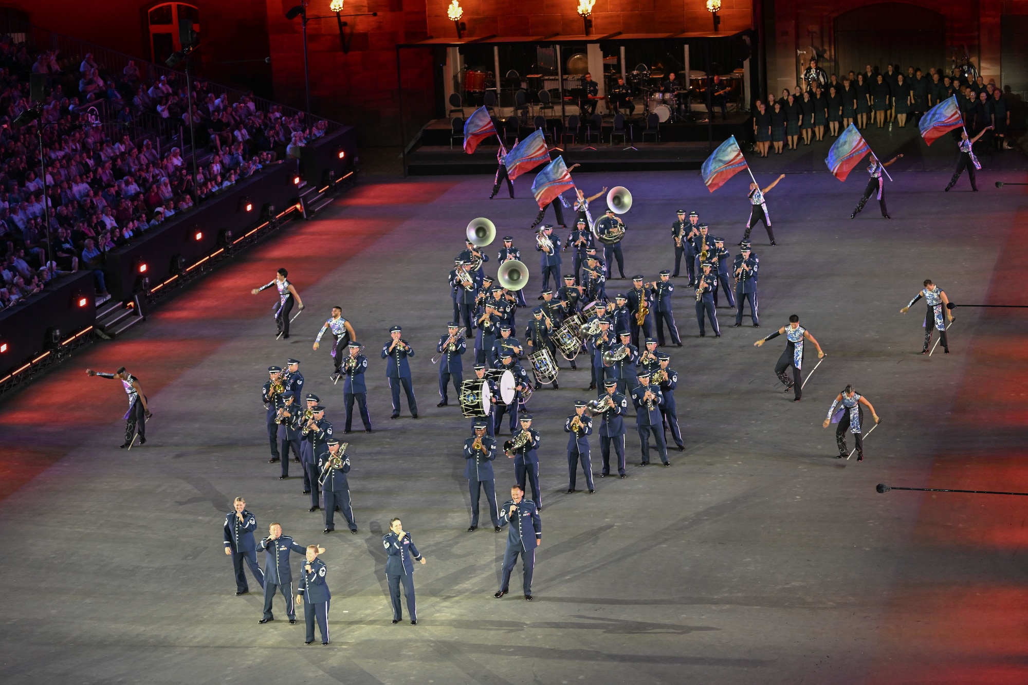 us air force band and honor guard perform in switzerland