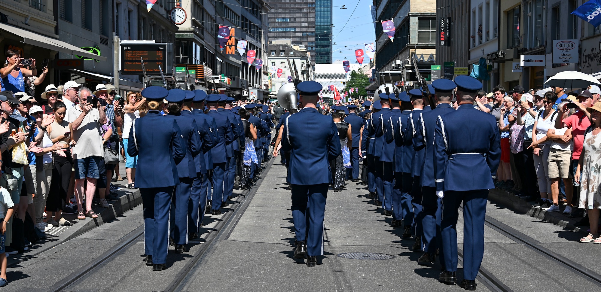 us air force band and honor guard perform in switzerland