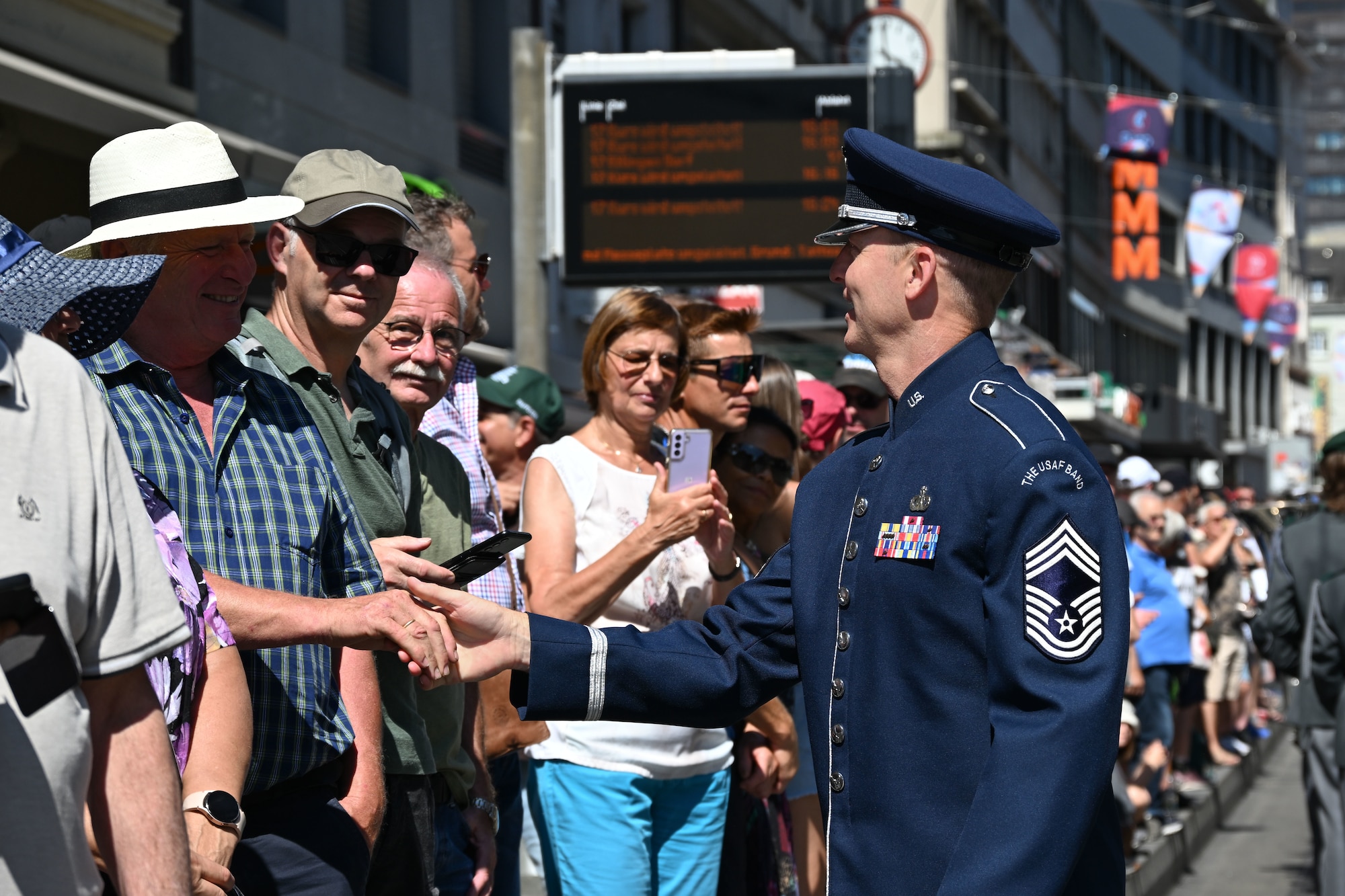 us air force band and honor guard perform in switzerland