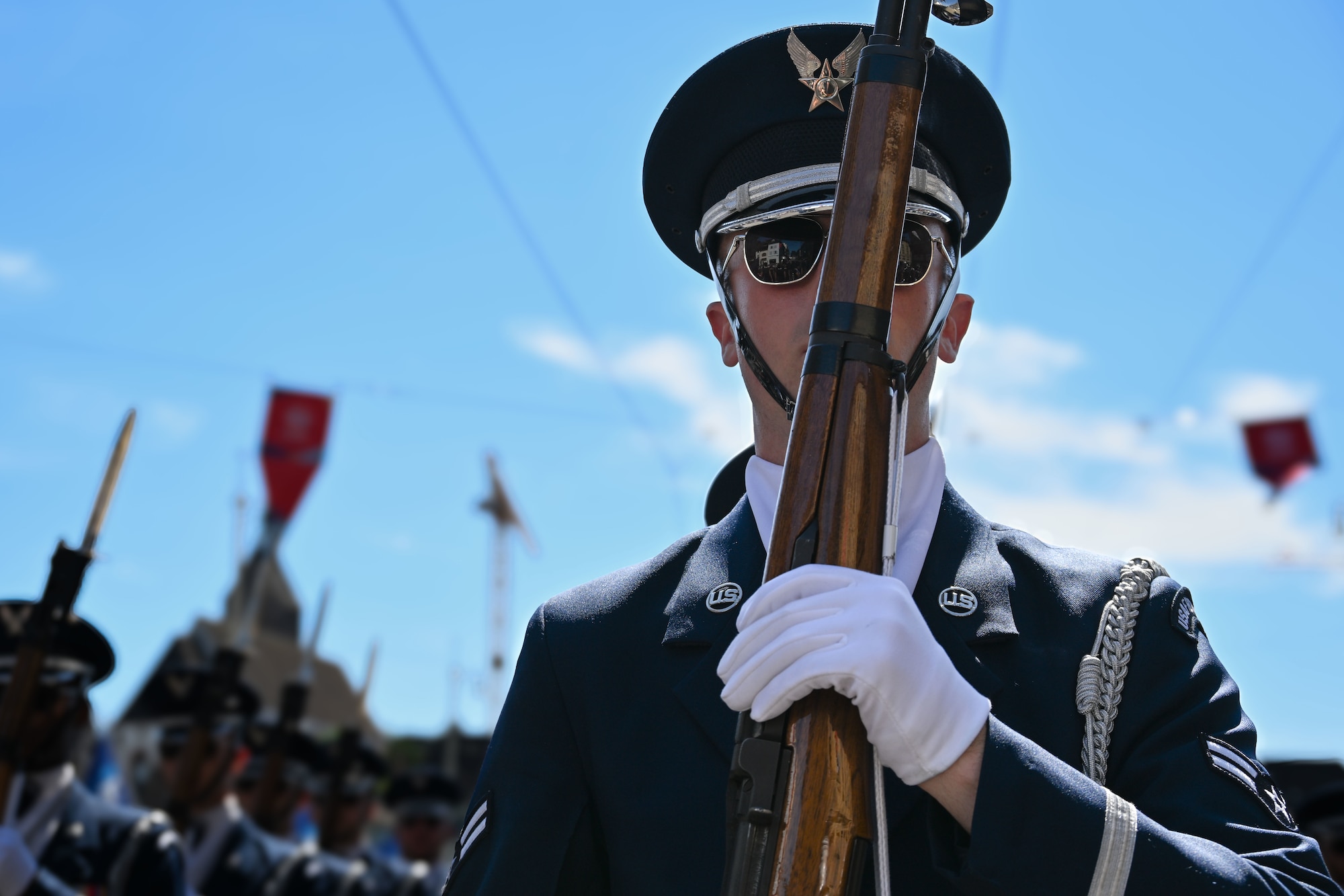 us air force band and honor guard perform in switzerland