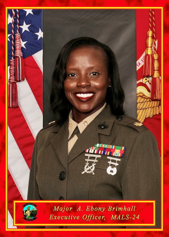 Maj A. Ebony Brimhall Executive Officer MALS 24