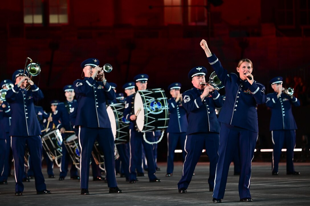 us air force band and honor guard perform in switzerland