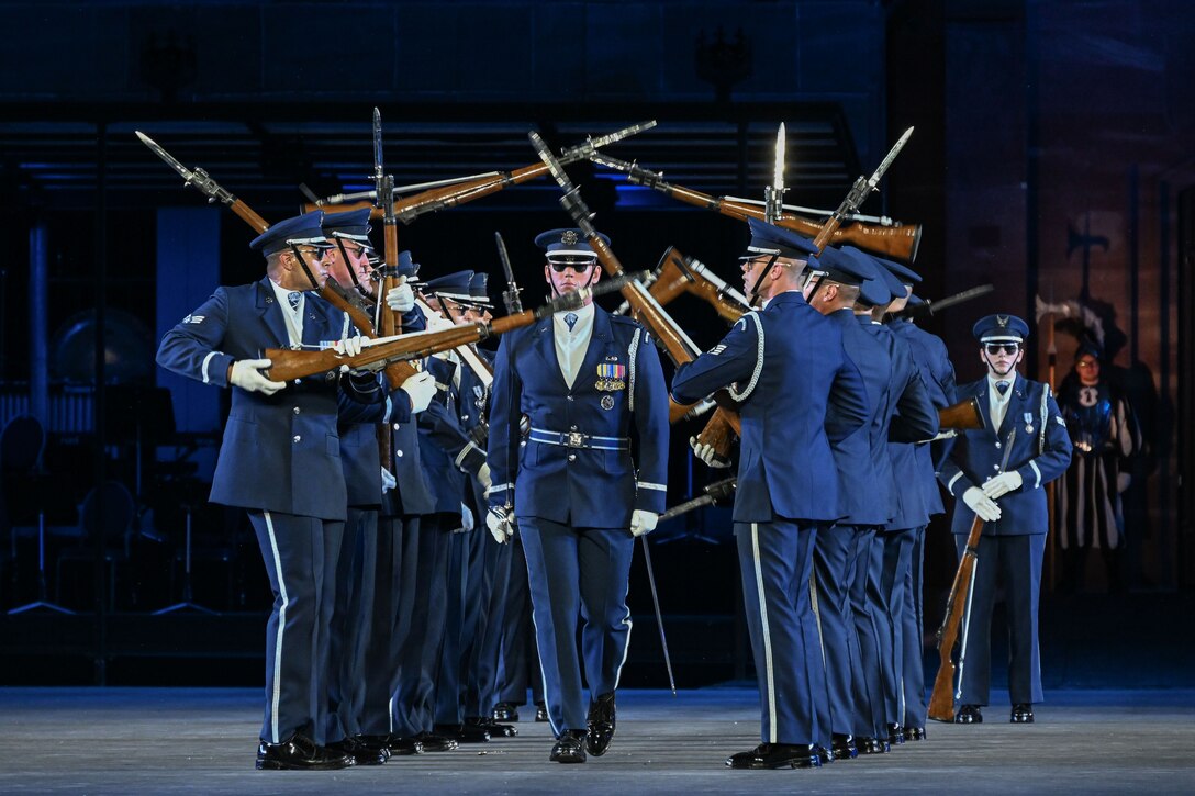 us air force band and honor guard perform in switzerland