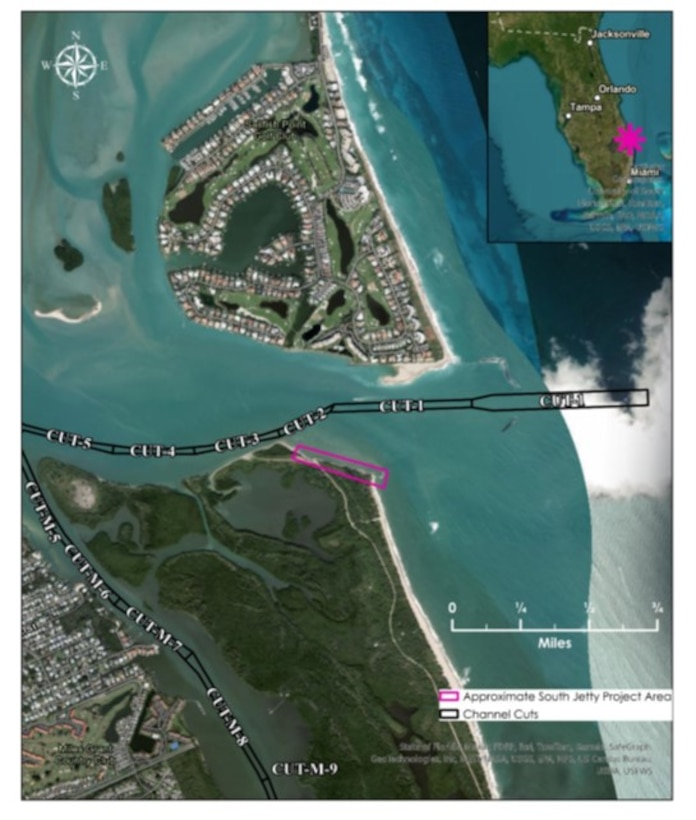 Figure 1: St. Lucie Inlet South Jetty Rehabilitation Project Area