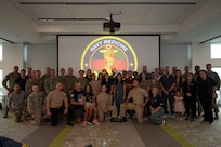 FORT LAUDERDALE, Fla. (July 12, 2025) Physicians, hospital corpsmen, recruiters and guests take a photo during the “Top Doc” event held on Nova Southeastern University’s Fort Lauderdale campus. Navy Medicine and Navy Recruiting Command partnered with NSU to launch “Top Doc”, a national initiative connecting local medical professionals, educators, and students while highlighting Navy Medicine’s capabilities and career opportunities. (U.S. Navy Photo by Mass Communication Specialist 1st Class Natalia Murillo)