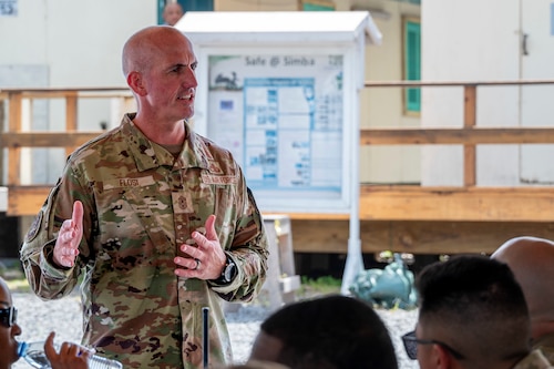 Chief Master Sgt. of the Air Force David Flosi answers questions