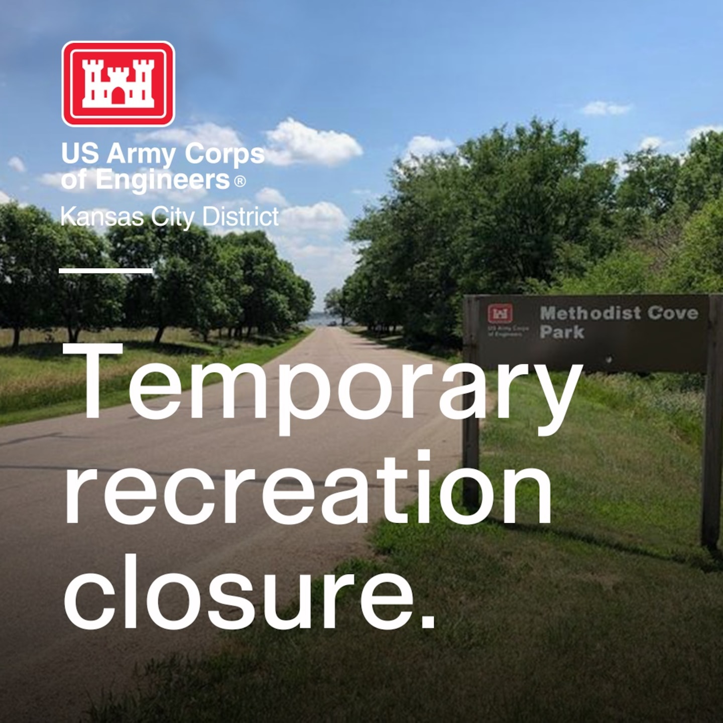 Recreation closure graphic