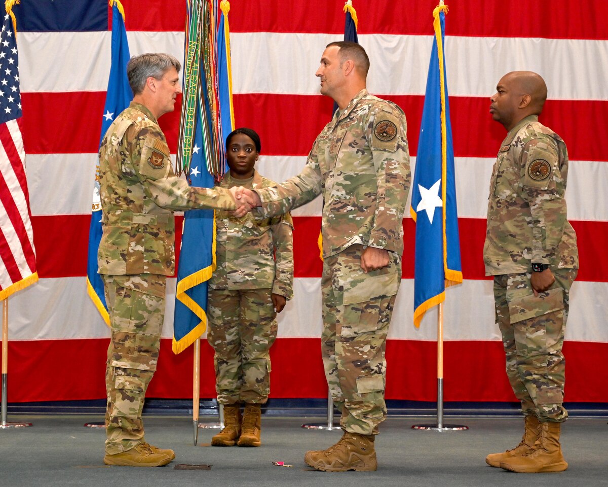 Chief Master Sgt. Brandon Wolfgang assumes Eighth Air Force, Joint