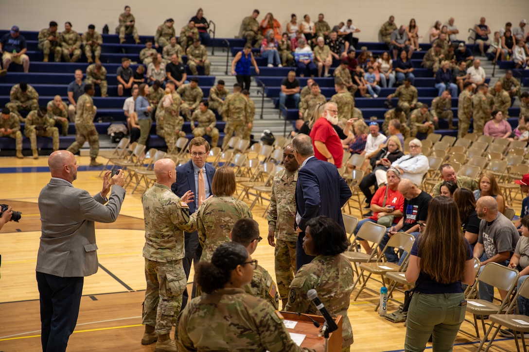 Army Reserve's 903rd Inland Cargo Transfer Company deployment and farewell ceremony