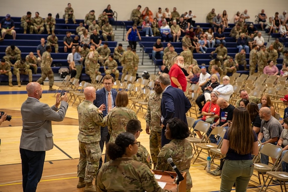 Army Reserve's 903rd Inland Cargo Transfer Company deployment and farewell ceremony