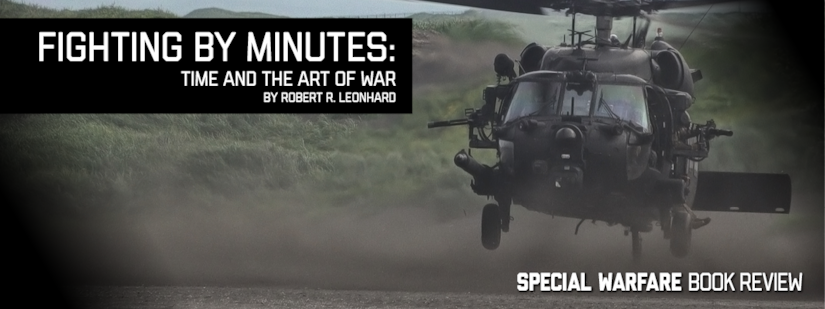 Banner for Fighting by Minutes Book Review with photo provided by U.S. Army.