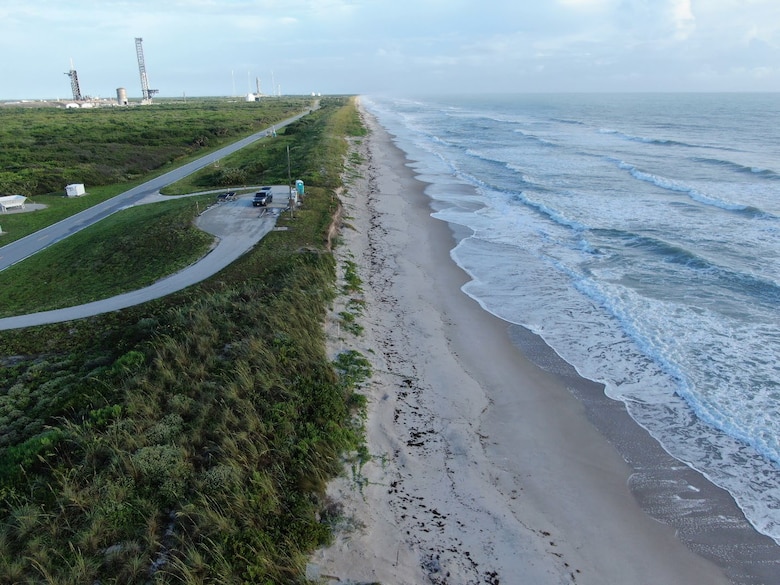Figure 2: Example of NASA infrastructure proximity to the Atlantic coastline within the proposed project footprint.