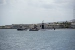 JOINT BASE PEARL HARBOR-HICKAM, Hawaii (July 22, 2025) - Virginia-class fast-attack submarine USS Indiana (SSN 789) arrives at Joint Base Pearl Harbor-Hickam during its change of homeport, July 22, 2025. Indiana is assigned to Submarine Squadron 7 and is capable of supporting various missions, including anti-submarine warfare, anti-surface ship warfare, strike warfare, and intelligence, surveillance, and reconnaissance. (U.S. Navy photo by Mass Communication Specialist 1st Class Scott Barnes)
