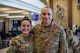 U.S. Air Force Maj. Nicole Bermudez-Beck, a physician assistant with the 559th Trainee Health Squadron, and her father, Lt. Col. Luis Bermudez, a dentist with the 59th Dental Squadron, pose for a photo.