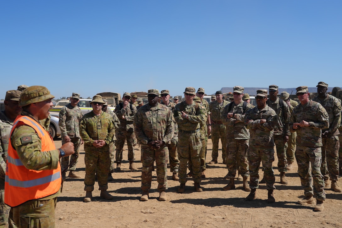 U.S. Army Gen. Ronald P. Clark, Commanding General of U.S. Army Pacific, visited Soldiers during Exercise Talisman Sabre 25 to observe training and speak with troops.