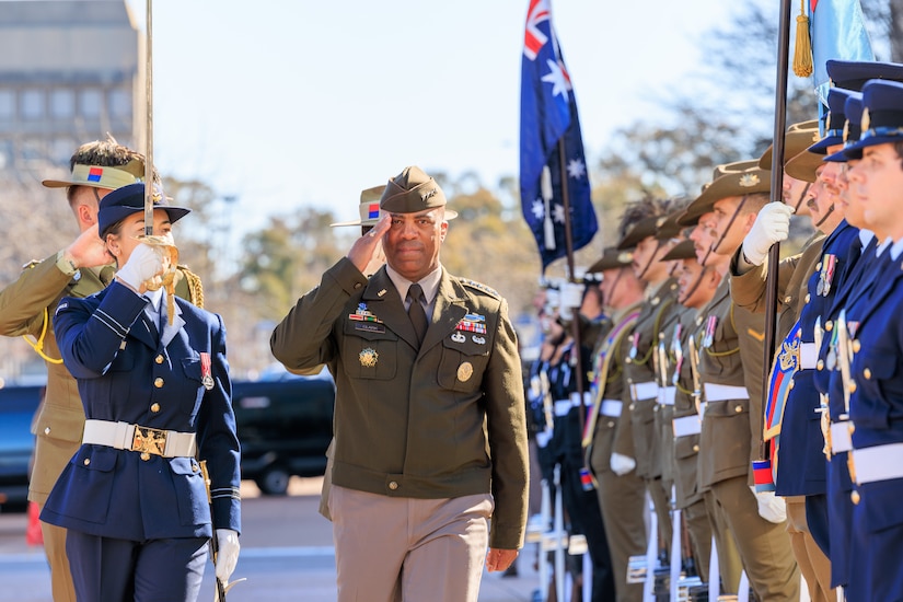 Clark visited Canberra to speak with Australia’s Chief of Army Lieutenant General Simon Stuart AO, DSC on 18th July 2025.
Cpl. Robert Whitmore
