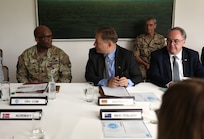 Photo of two GEN Brunson and German Ambassador to ROK, Georg Schmidt