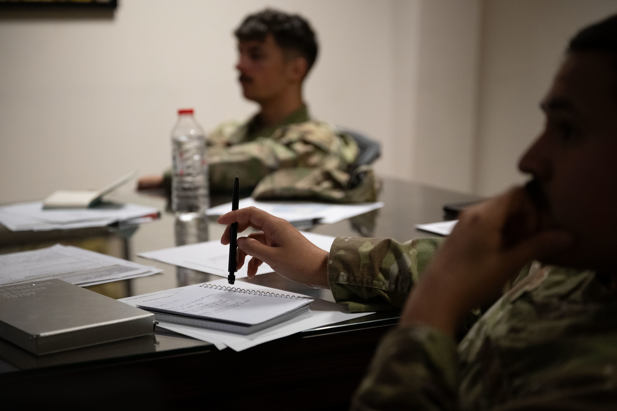 Airmen from the 728th Air Mobility Squadron and 39th Maintenance Squadron participate in Aircraft Battle Damage Repair Evaluation training at Incirlik Air Base, Türkiye, July 15, 2025. The course combines classroom instruction and hands-on application to prepare maintainers for recovery operations in contested environments.