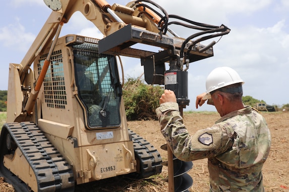 Army Reserve engineers with 1st Mission Support Command take part in Innovative Readiness Training in Vieques, Puerto Rico