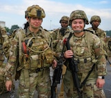 Airmen assigned to the 178th Wing pose for a photo during a combat readiness inspection July 14, 2025, at Springfield-Beckley Air National Guard Base, Ohio.