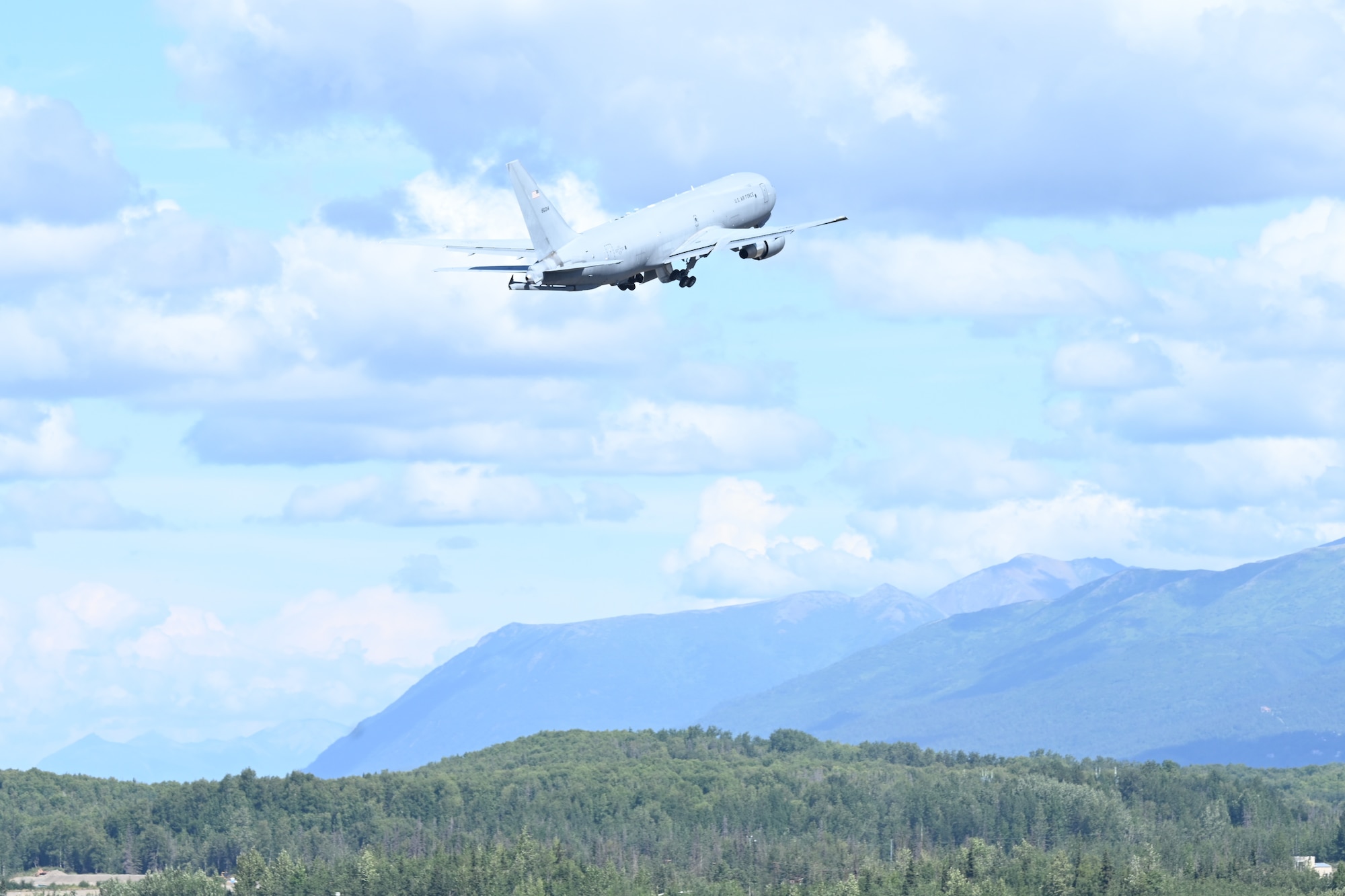 Aircraft takeoff from a runway.