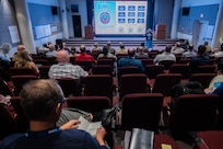 Stakeholders gather at the 2025 Department of the Air Force Continuous Process Improvement (CPI) event, hosted by Air Education and Training Command (AETC) near Wright-Patterson Air Force Base, Ohio, July 15-17. The hybrid event brought together experts in faculty development, educational technology, and talent management to improve the Enterprise Learning Ecosystem. (U.S. Air Force photo by Jim Varhegyi)