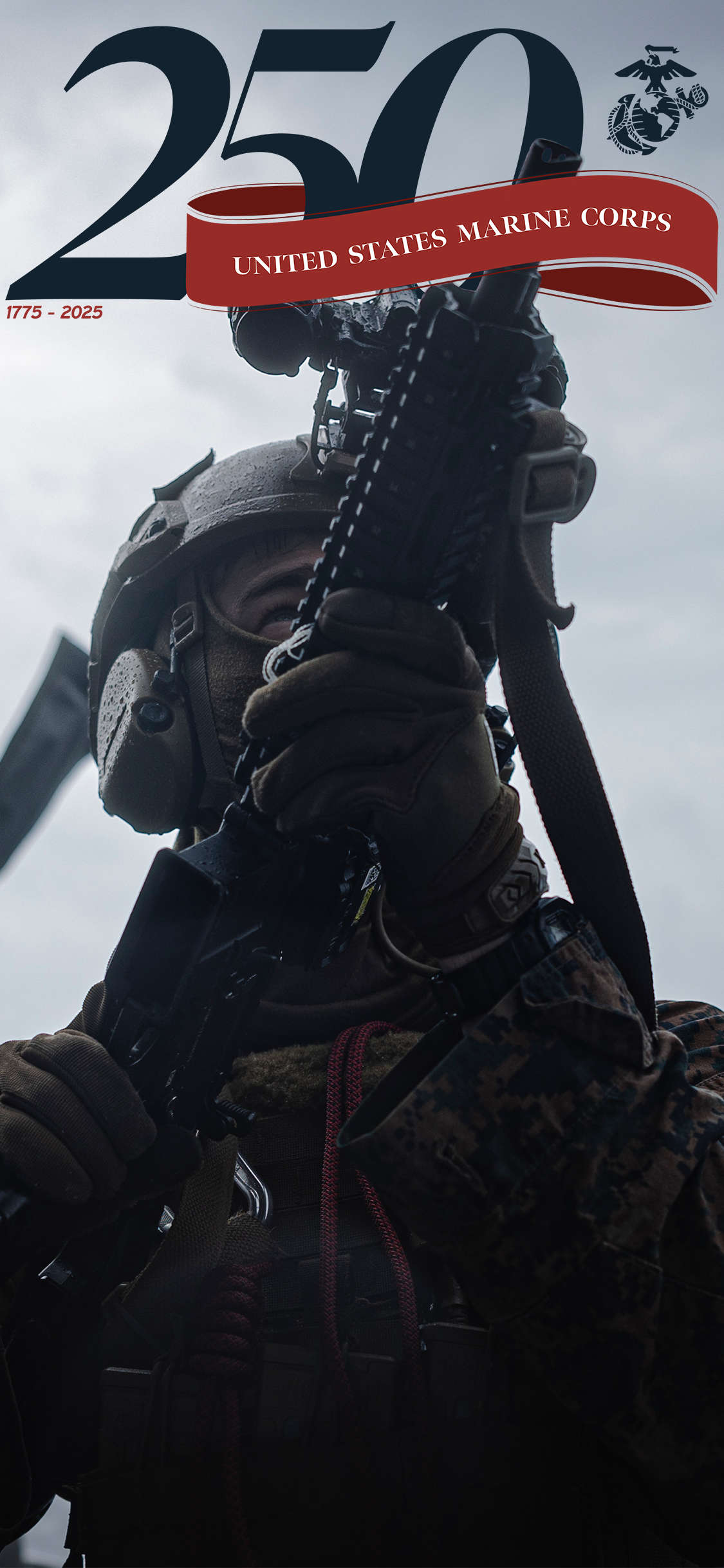 Mobile Wallpaper
&nbsp;&nbsp;&nbsp;&nbsp;&nbsp;&nbsp;&nbsp;&nbsp;&nbsp;&nbsp;&nbsp;&nbsp;&nbsp;
Celebrate the 250th Birthday of the United States Marine Corps by downloading a commemorative wallpaper for your desktop, tablet, or mobile device!!