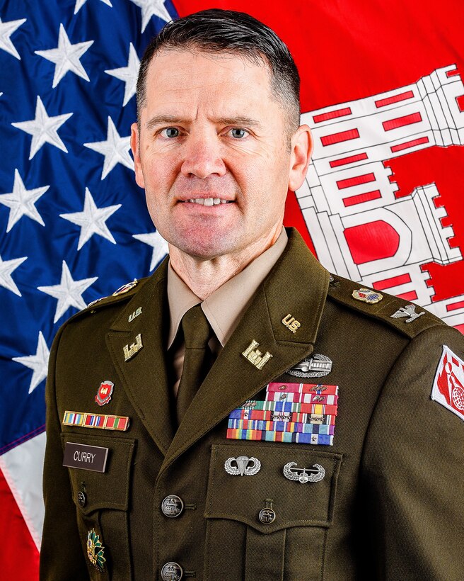 USACE North Atlantic Division command photo for Col. Jesse T. Curry