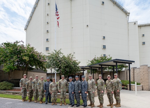  U.S. Space Force Guardians and Japan Air Self-Defense Force (JASDF) members conducted a tactical level engagement at the 20th Space Surveillance Squadron (20 SPSS) at Eglin Air Force Base, Fla., June 26, 2025.