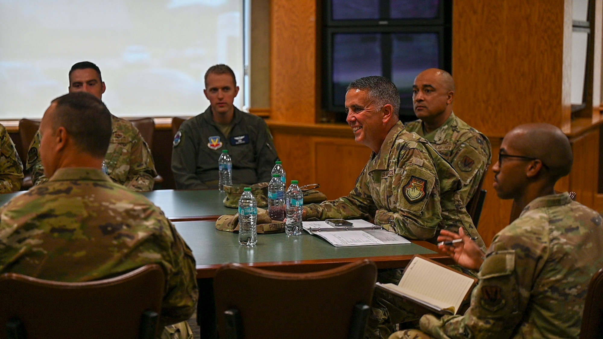 Brig. Gen. Jeffrey Phillips visits Grand Forks Air Force Base