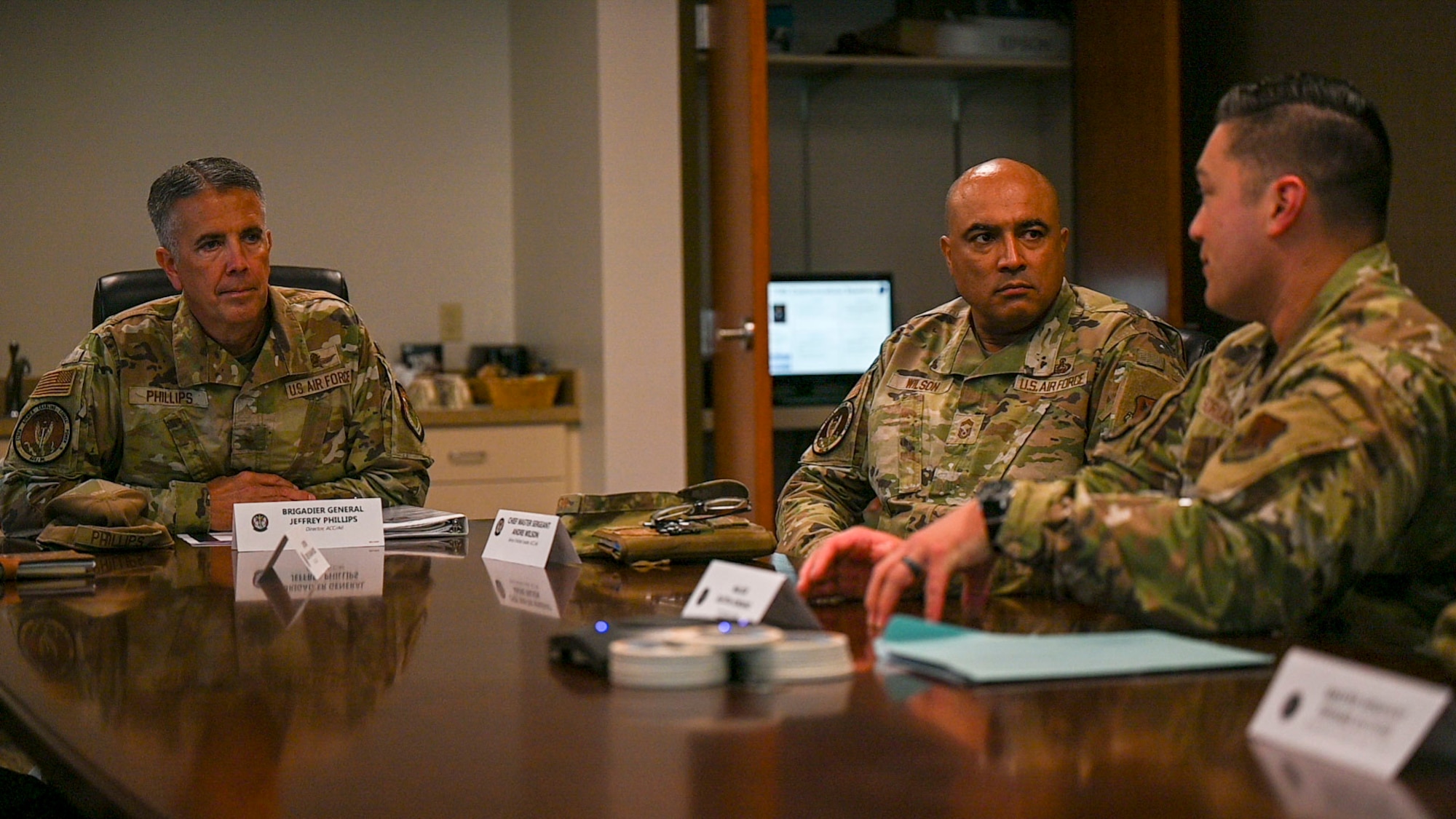 Brig. Gen. Jeffrey Phillips visits Grand Forks Air Force Base