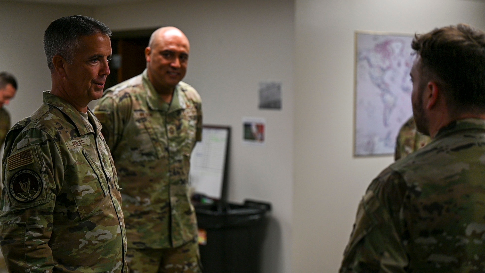 Brig. Gen. Jeffrey Phillips visits Grand Forks Air Force Base