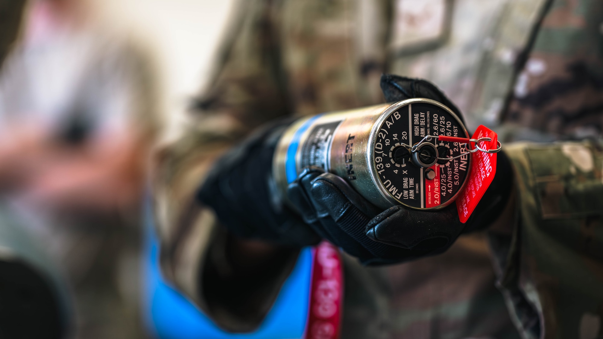 Munitions are held
