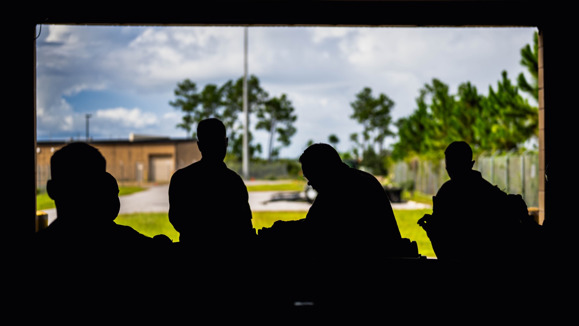 Airmen assemble munitions