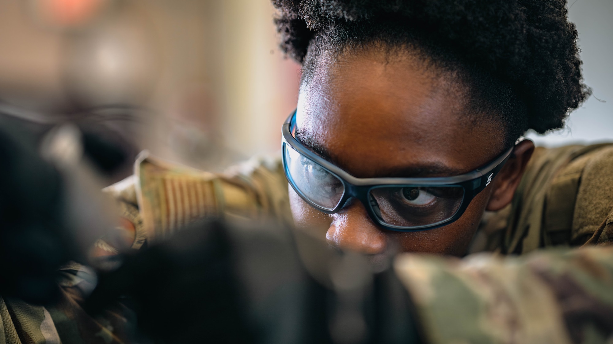 Airman prepares munitions