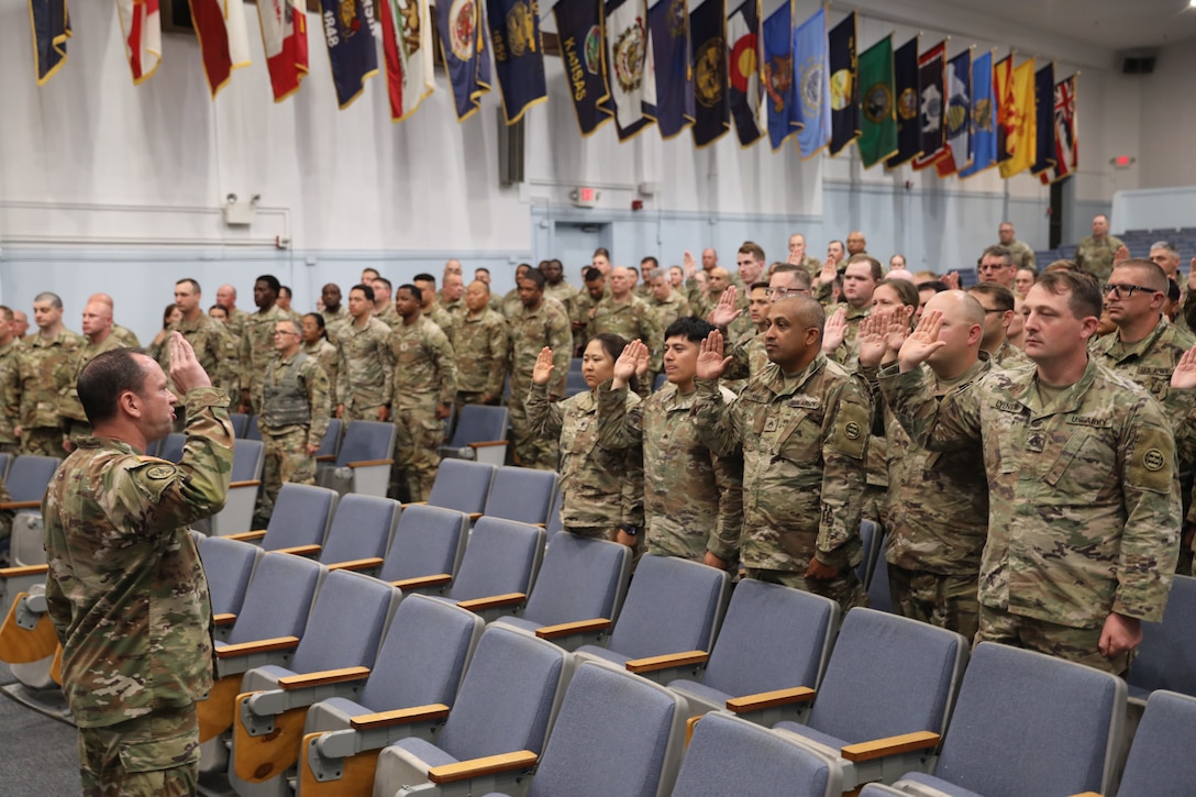 Reenlistment ceremony July 19, 2025.