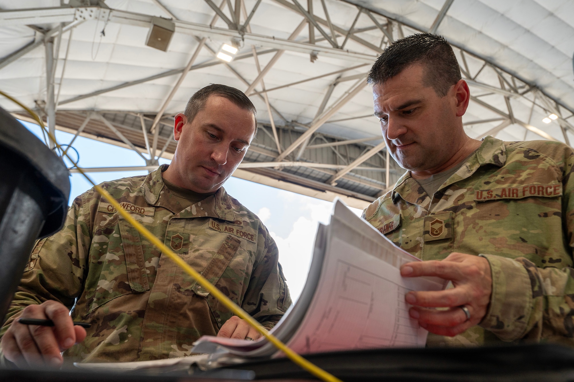 Airman battle during the weapons load competition.